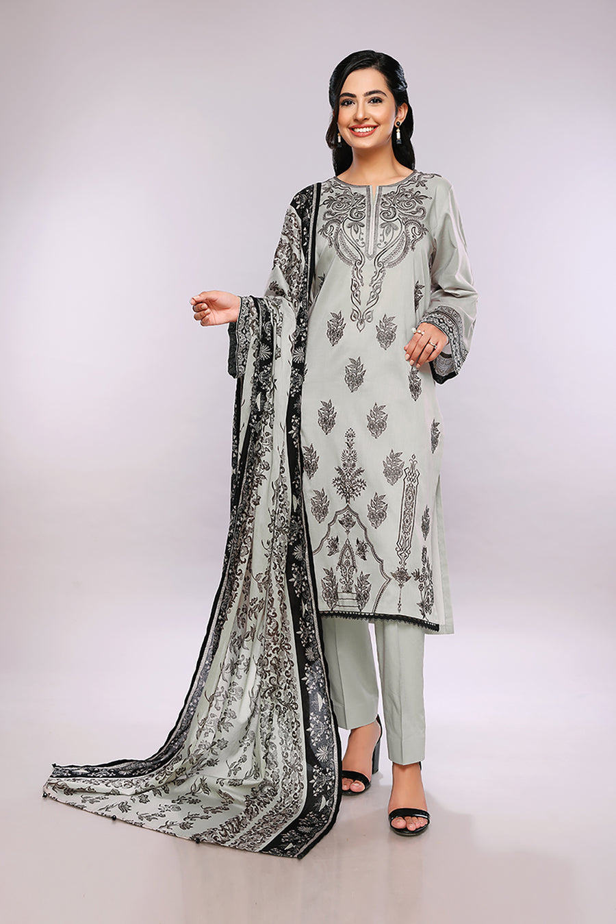 Nishat Linen 42201803-Embroidered 3PC Lawn Collection 2022 Online Shopping