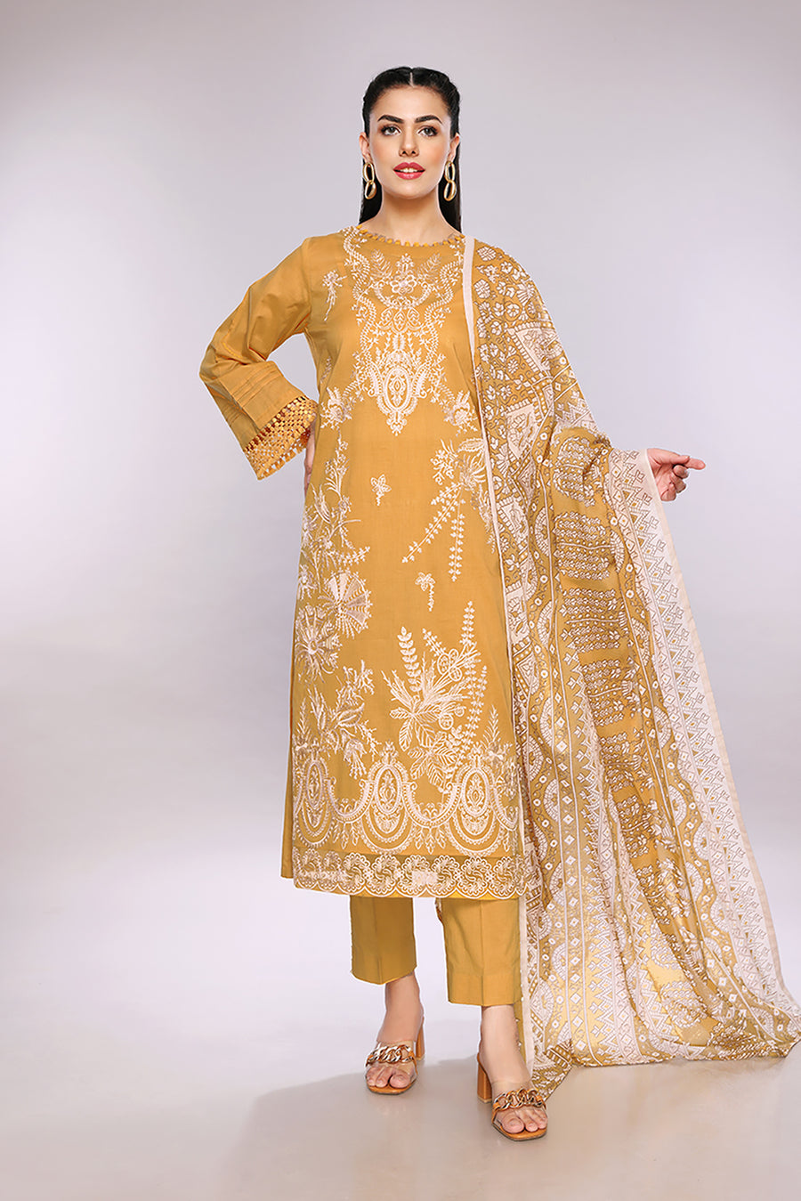 Nishat Linen 42201805-Embroidered 3PC Lawn Collection 2022 Online Shopping