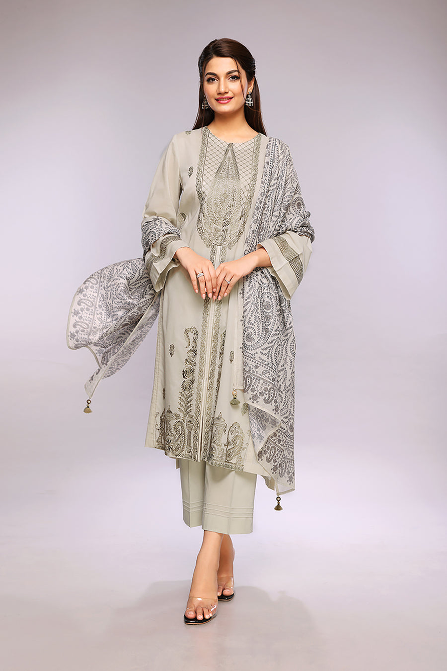 Nishat Linen 42201836-Embroidered 3PC Lawn Collection 2022 Online Shopping