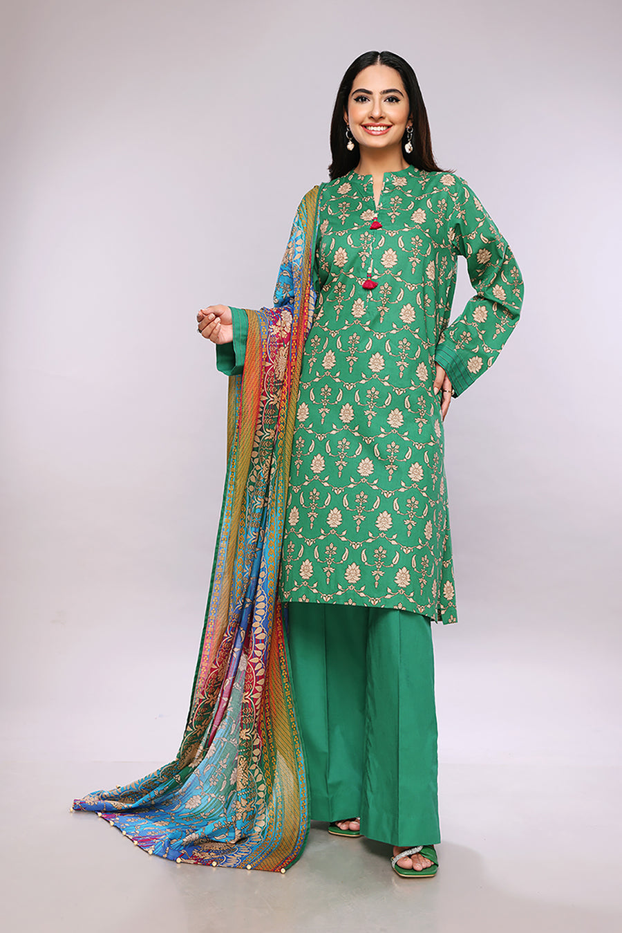 Nishat Linen 42202334-Printed 3PC Lawn Collection 2022 Online Shopping