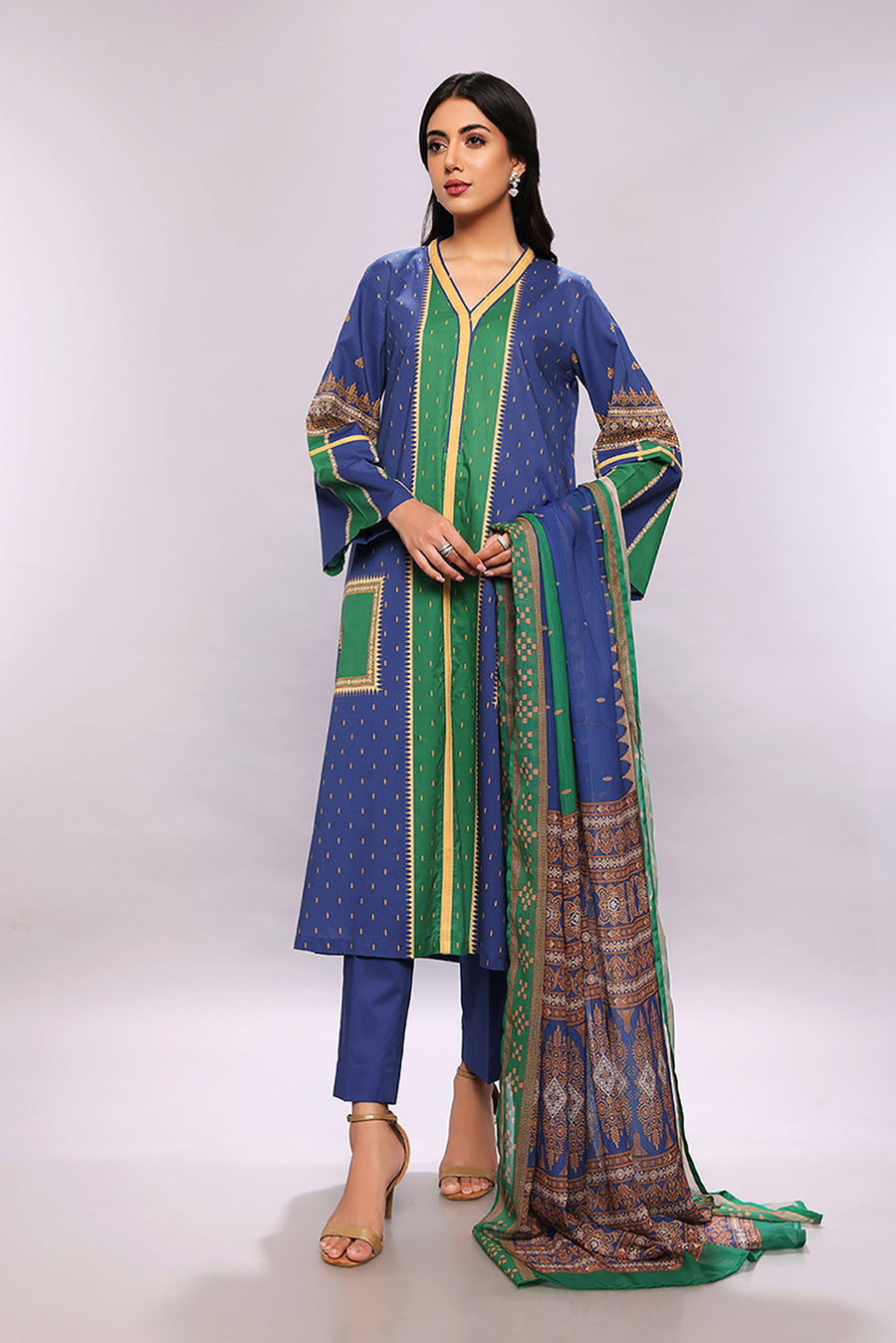 Nishat Linen 42202349-Digital Printed 3PC Lawn Collection 2022 Online Shopping