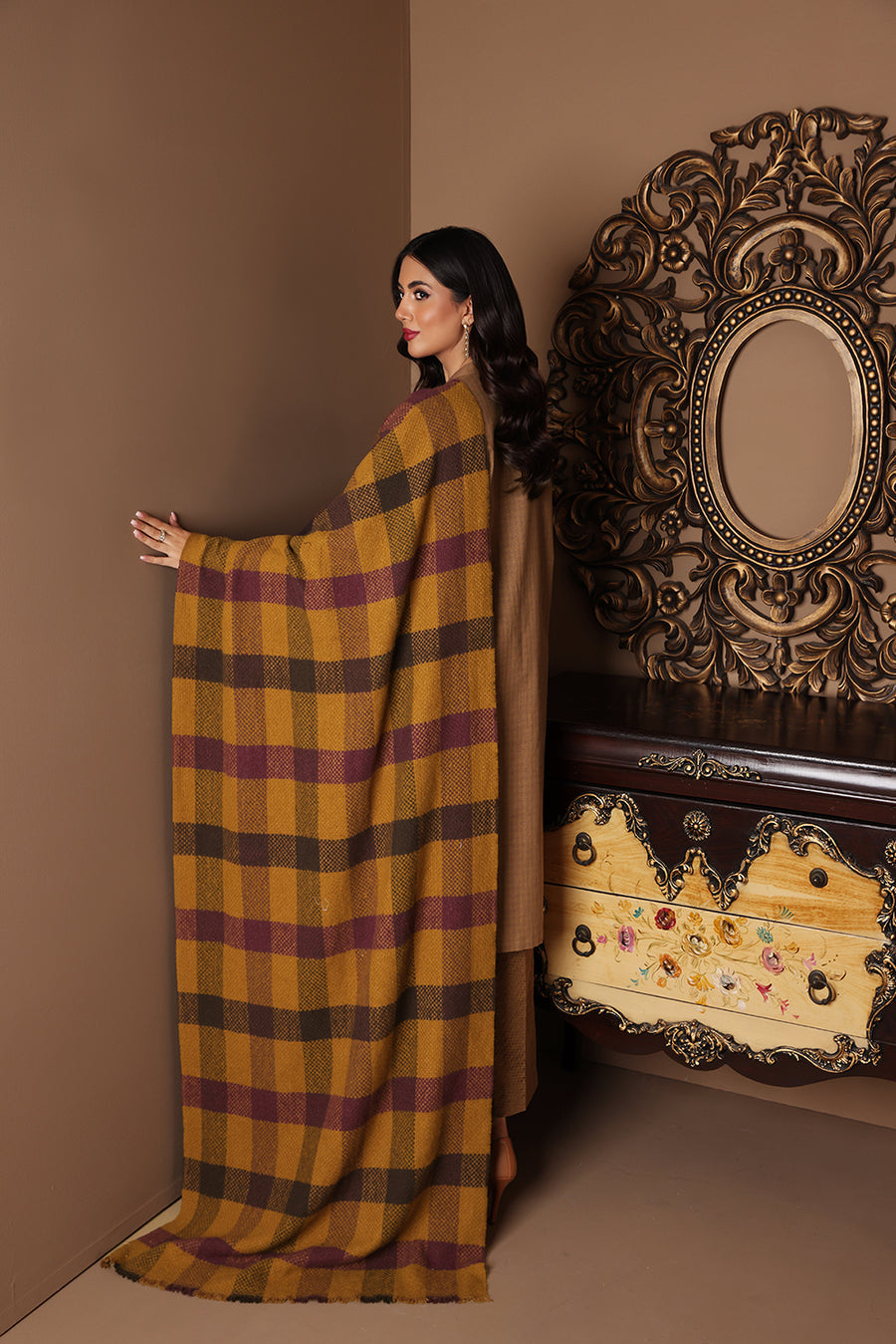 Nishat Linen 42205044 Printed Embroidered Yarn Dyed 3PC Winter Being You 2022 Online Shopping