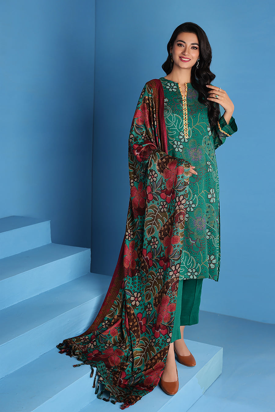Nishat Linen 42206115 Printed 3PC Winter Being You 2022 Online Shopping