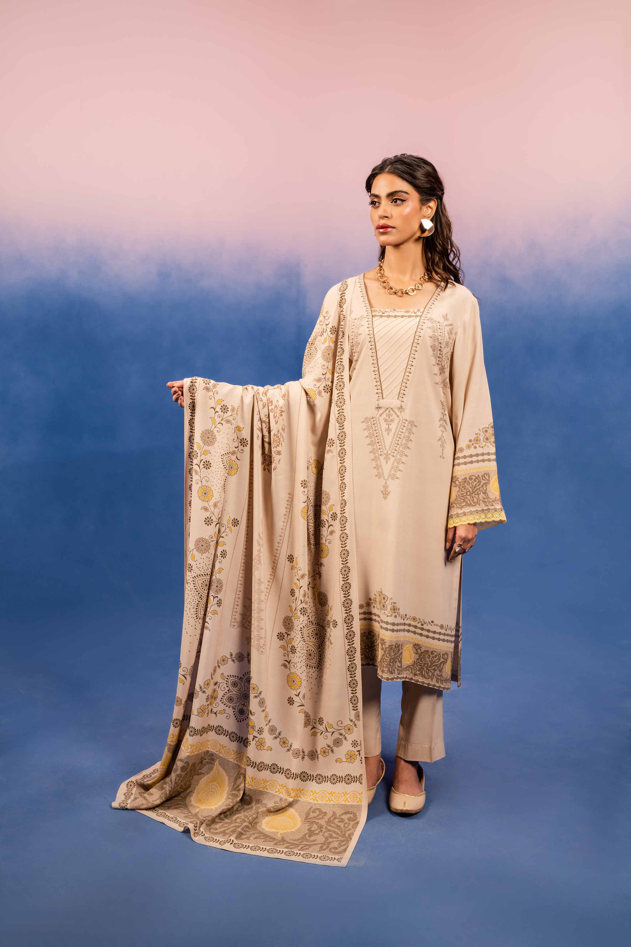 Nishat Linen Digital Printed Suit 42303199 Winter 3 Pcs Collection Online Shopping