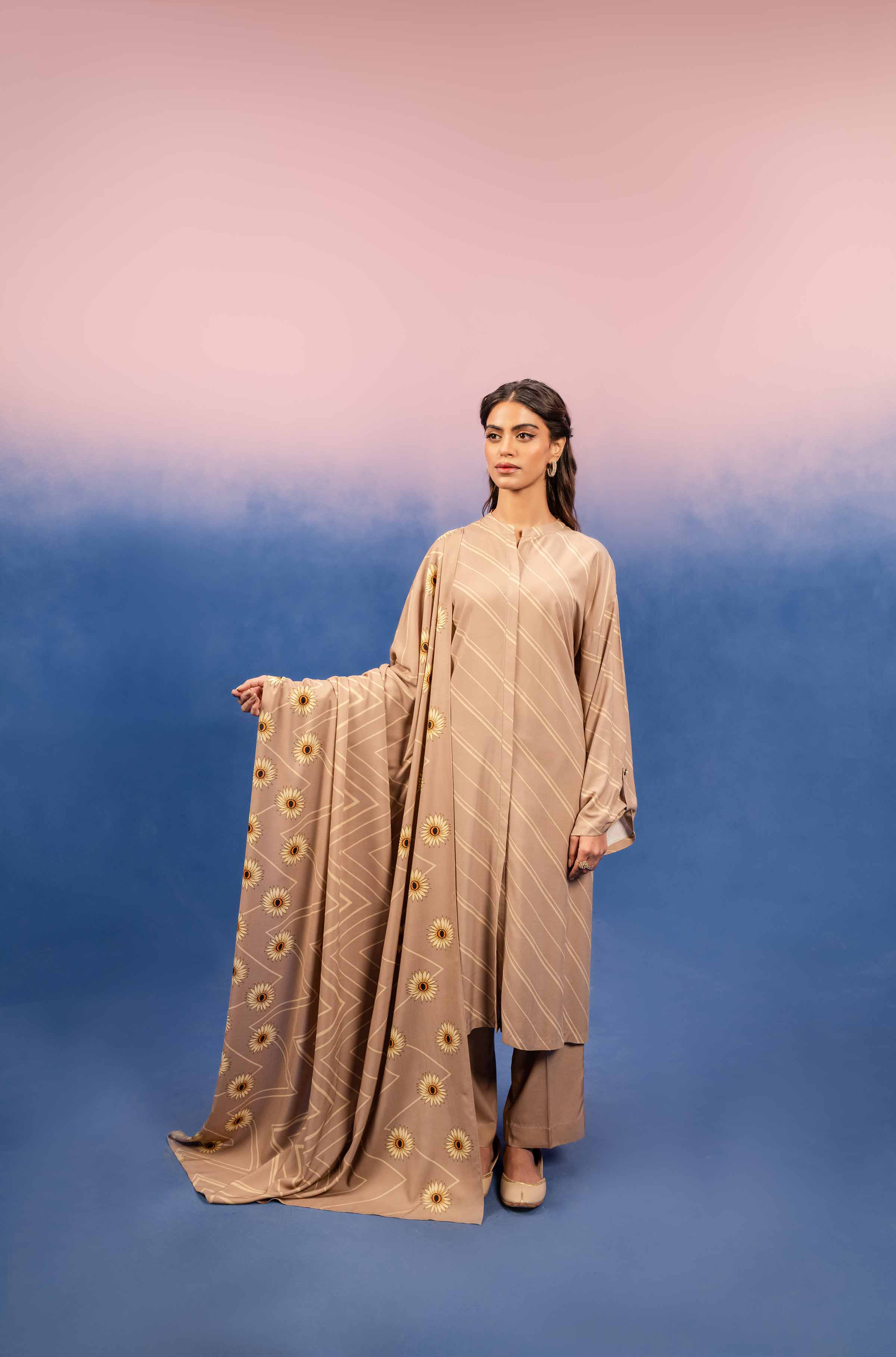 Nishat Linen Printed Suit 42303203 Winter 3 Pcs Collection Online Shopping