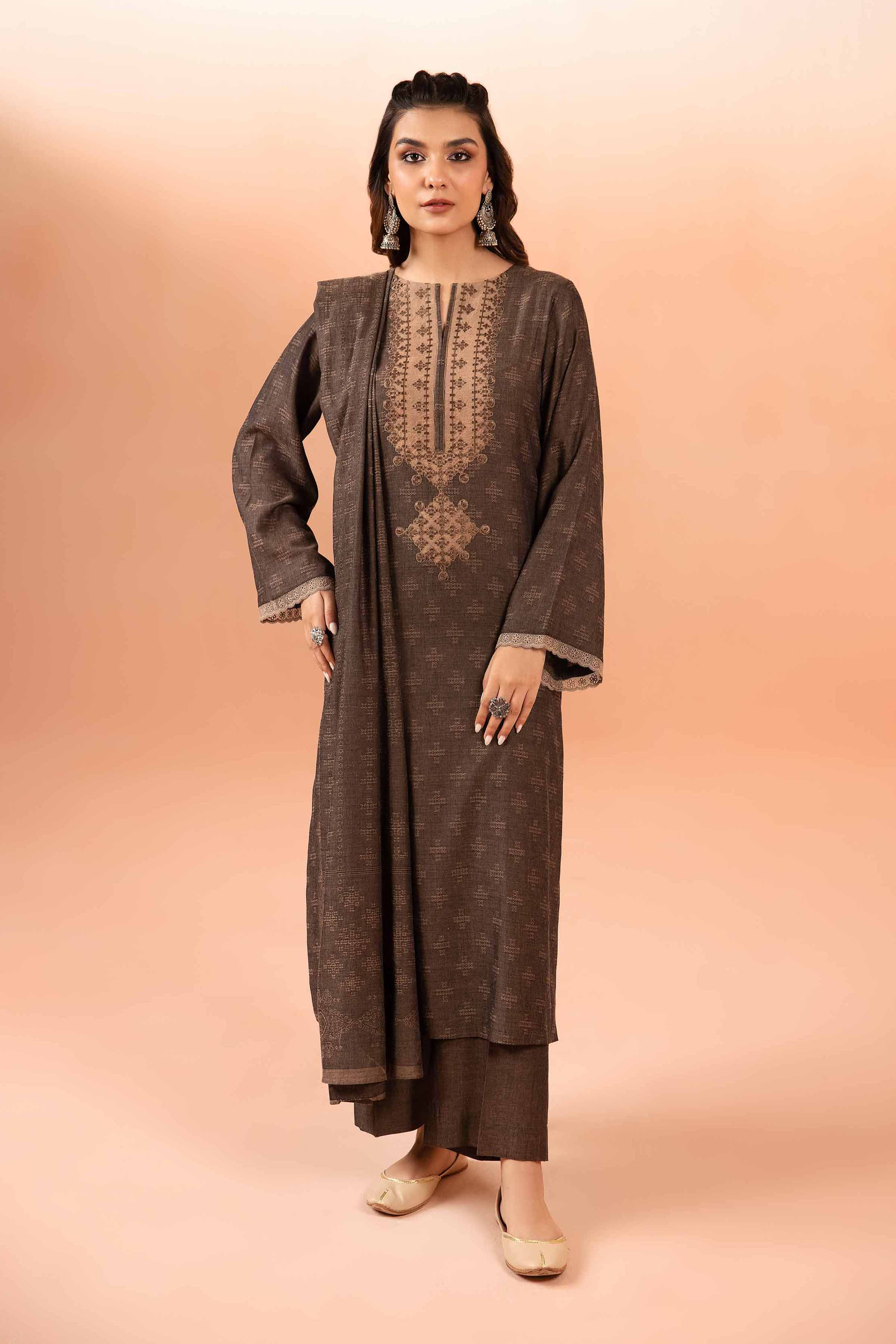 Nishat Linen 3 Piece Jacquard Embroidered Suit 42401021 Freedom To Buy Online Shopping