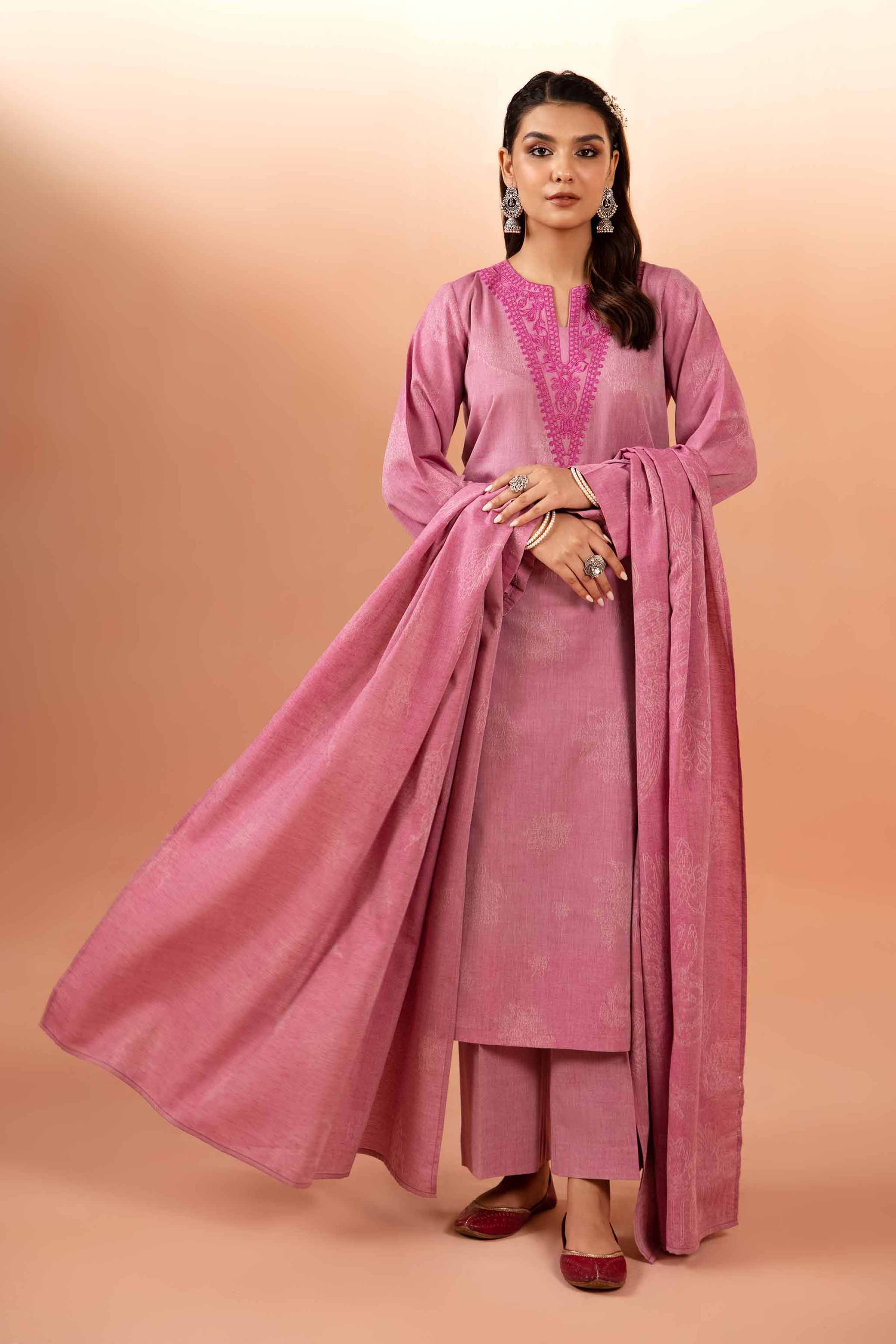 Nishat Linen 3 Piece Jacquard Embroidered Suit 42401023 Freedom To Buy Online Shopping