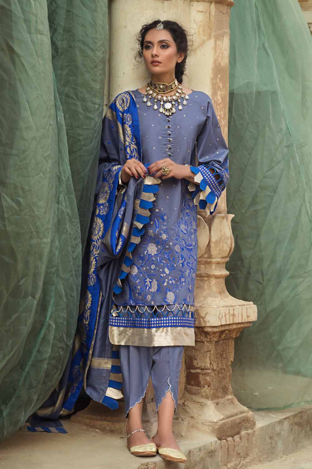 MJ-12070 Gul Ahmed Cambric Midsummer 2021