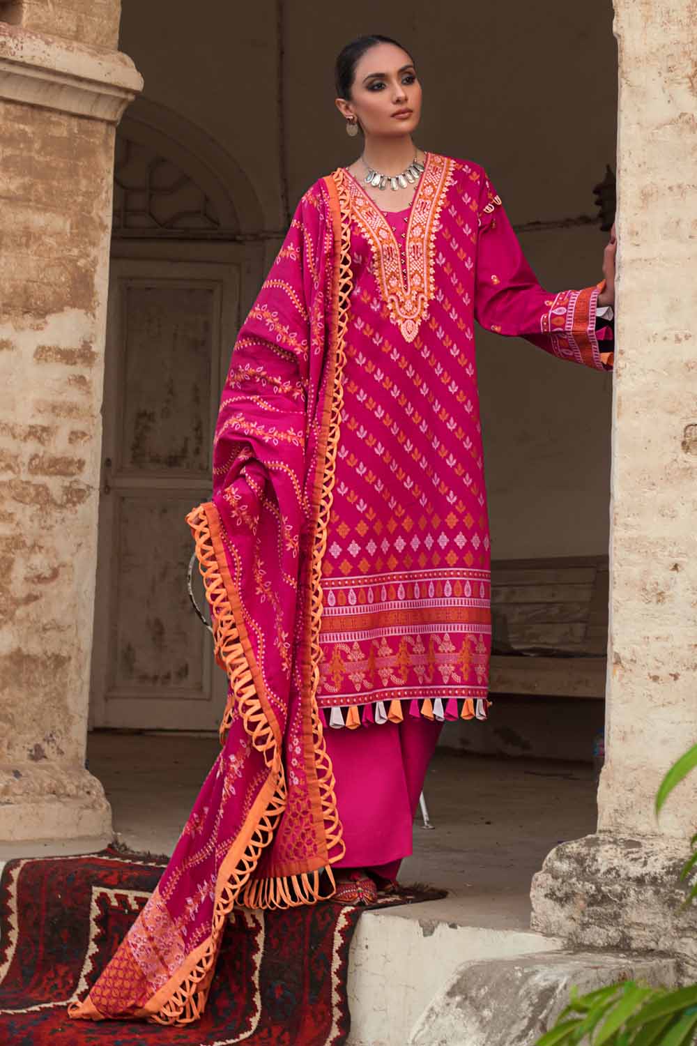 MJ-12074 Gul Ahmed Cambric Midsummer 2021