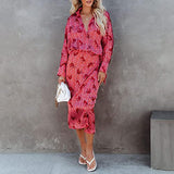Women's Dress Sweet & Cute Dress Ladies Summer Casual Sexy Full Sleeve Button Floral Printed V-Neck Dress Fancy Cocktail Dress Party Dress Maxi A-line Dress