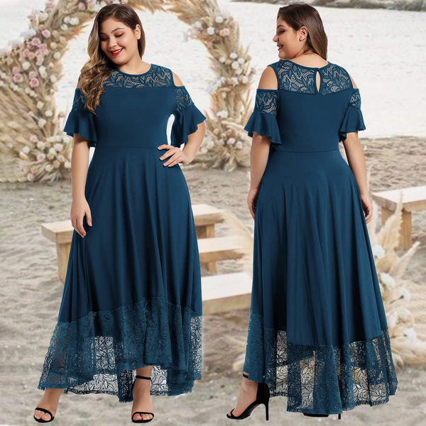 Light blue maxi dress plus size best sale