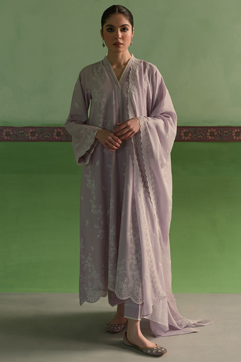 Cross Stitch Lilac Bloom Chikankari Lawn Collection Online Shopping