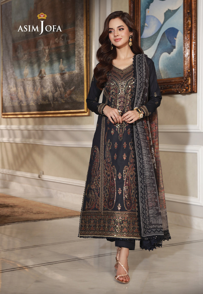 Asim Jofa AJAS-28 (3-Pcs) Asra Intermix Collection Online Shopping