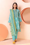 Bonanza Satrangi Terqise Lawn Suit Ask223p41 Eid Pret 2022 Online Shopping
