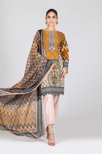 Bonanza Satrangi ASO213P20 L Peach Summer Collection 2021