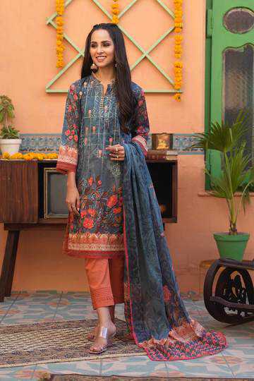 Bonanza Satrangi ASO213P49  Teal Summer Collection 2021