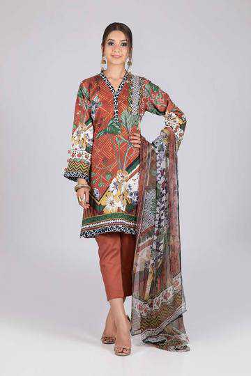 Bonanza Satrangi ASO213P68  Brown Summer Collection 2021