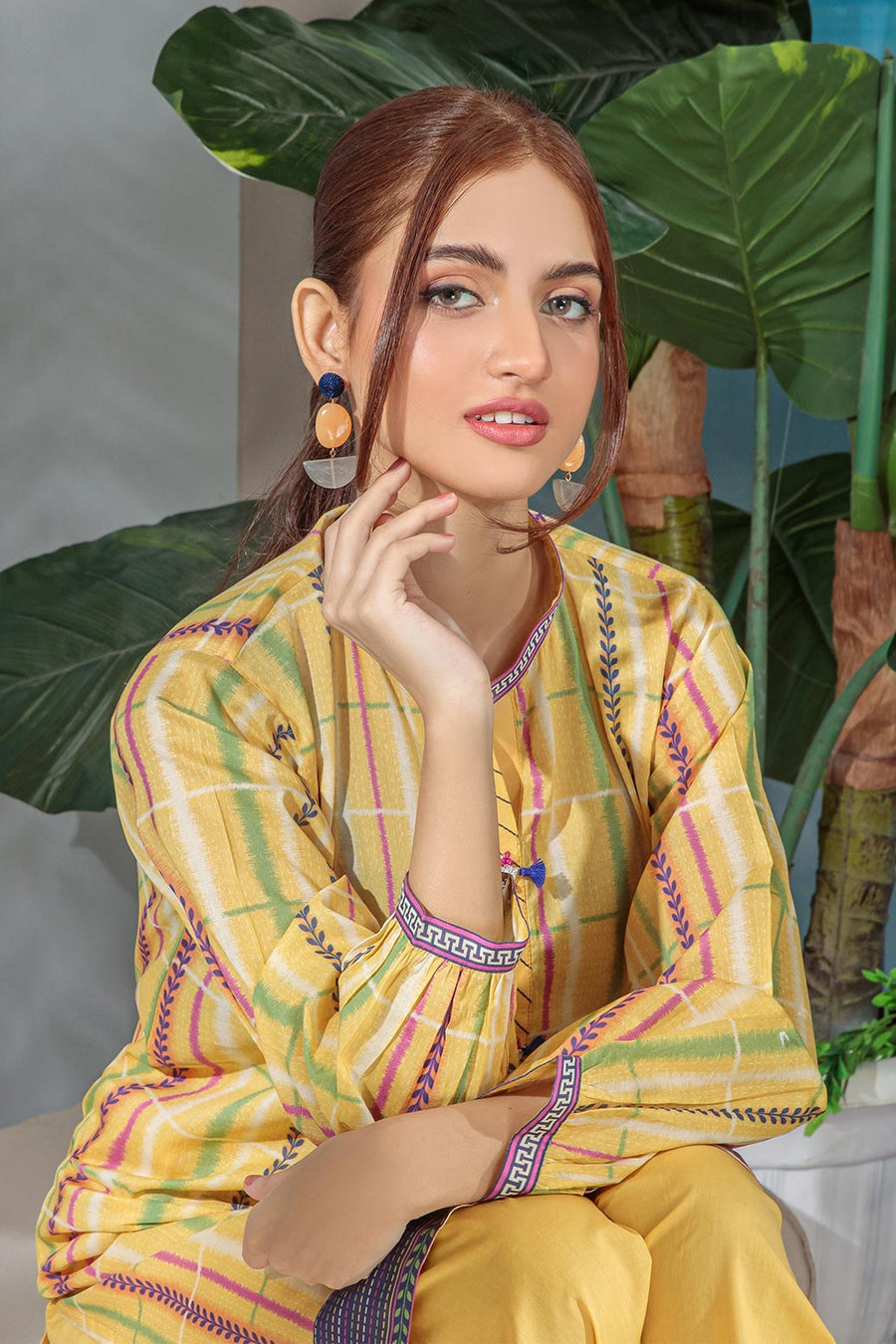 Bonanza Satrangi Aso222p04 Yellow Eid Prints 2022 Online Shopping