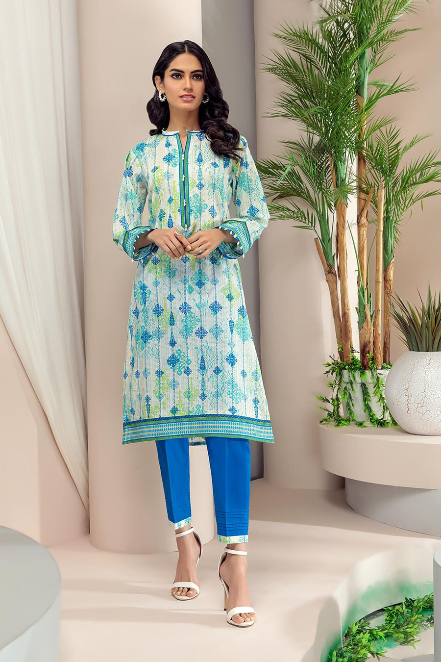Bonanza Satrangi Azure Aso222p15 Summer Collection 2022 Online Shopping