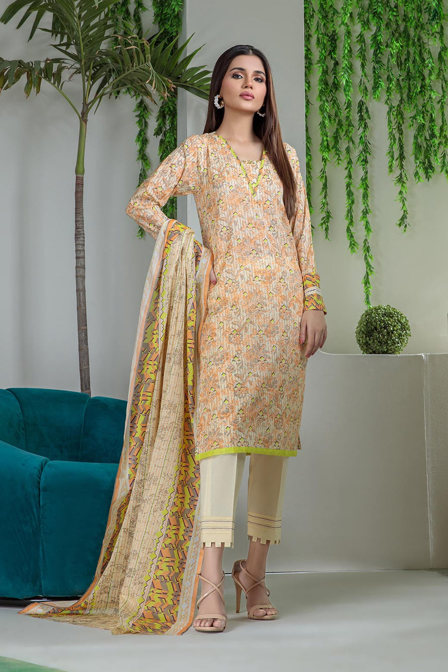 Bonanza Satrangi Sabaa Aso223p34 Summer Collection 2022 Online Shopping