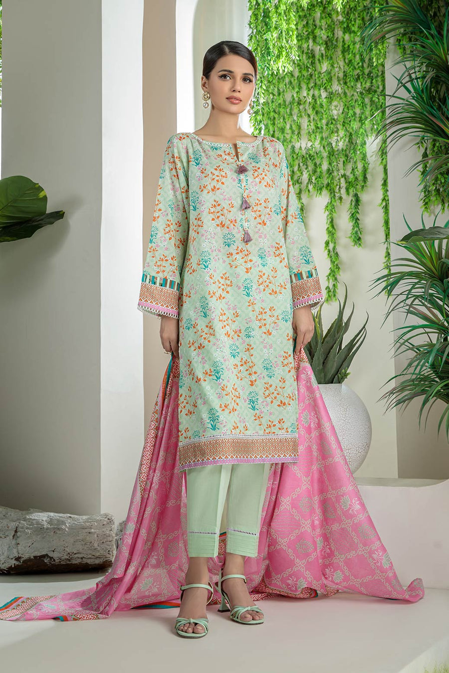 Bonanza Satrangi Aroosa Aso223p38 Summer Collection 2022 Online Shopping