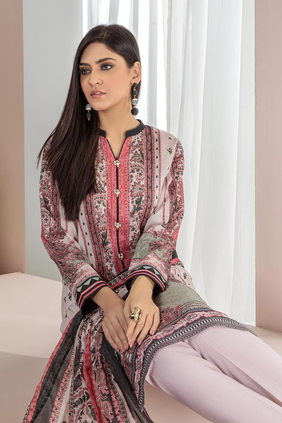 Bonanza Satrangi Aso223p45 Pink Eid Prints 2022 Online Shopping