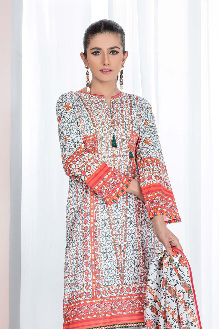 Bonanza Satrangi Aso223p46a White Eid Prints 2022 Online Shopping