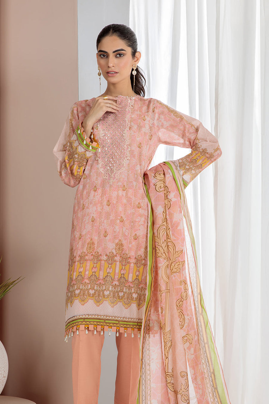 Bonanza Satrangi Aso223p53 Pink Eid Prints 2022 Online Shopping