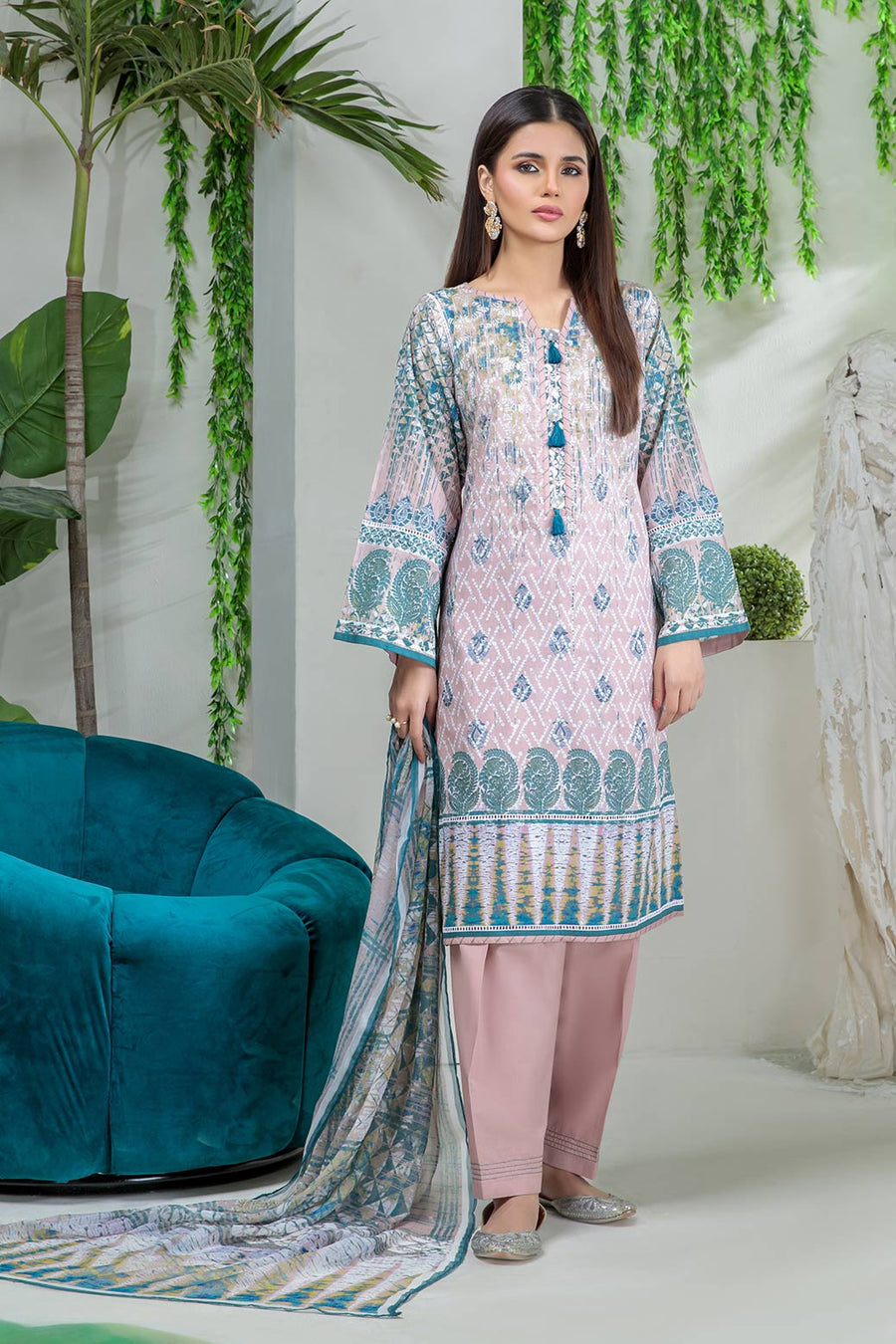 Bonanza Satrangi Abar Aso223p57 Summer Collection 2022 Online Shopping