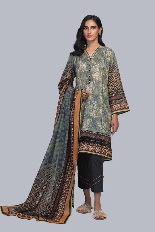 Bonanza Satrangi ASR213P06-GREEN Eid Collection 2021