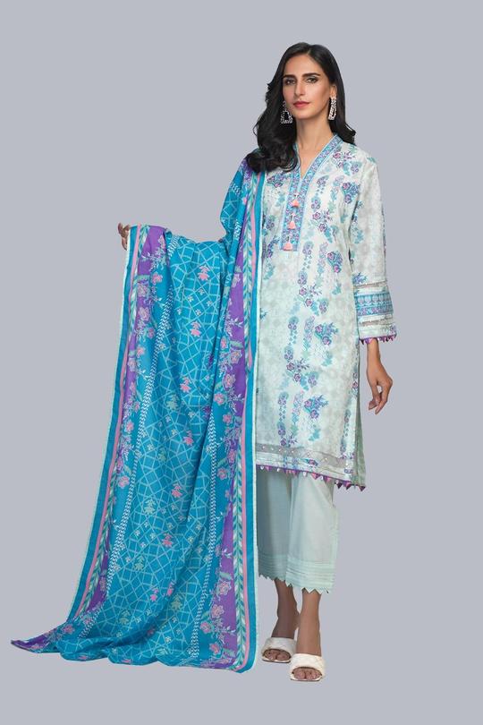 Bonanza Satrangi ASR213P30-AP-GREEN Eid Collection 2021