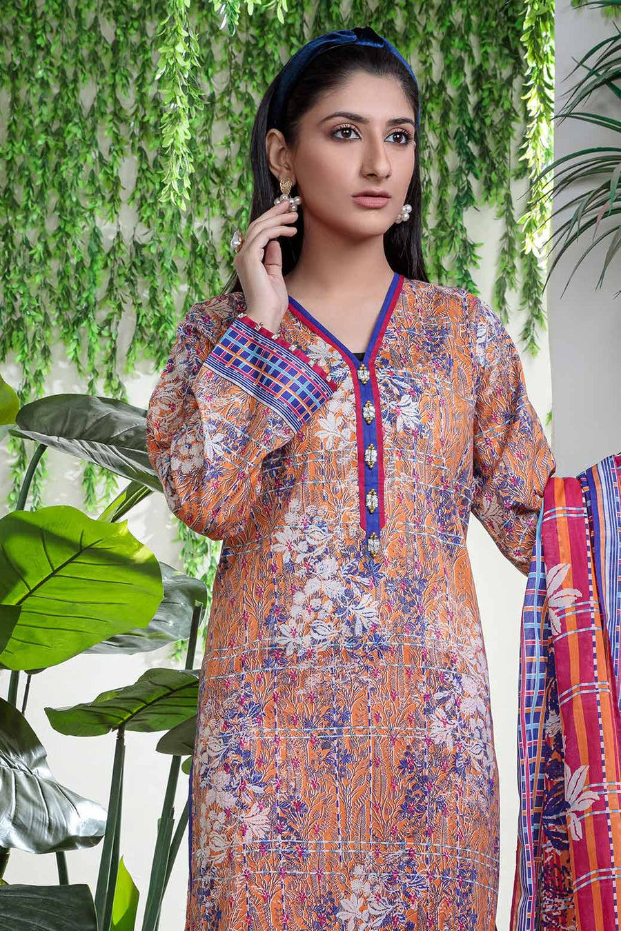 Bonanza Satrangi Ast223p08 Orange Eid Prints 2022 Online Shopping