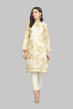 Cream-lawn-kurti 1 Pc Bonanza Summer Volume 5 2021