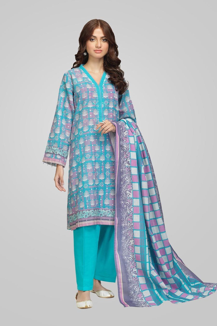 Awr213p03 Turquoise Bonanza Satrangi Winter New Edition 2021