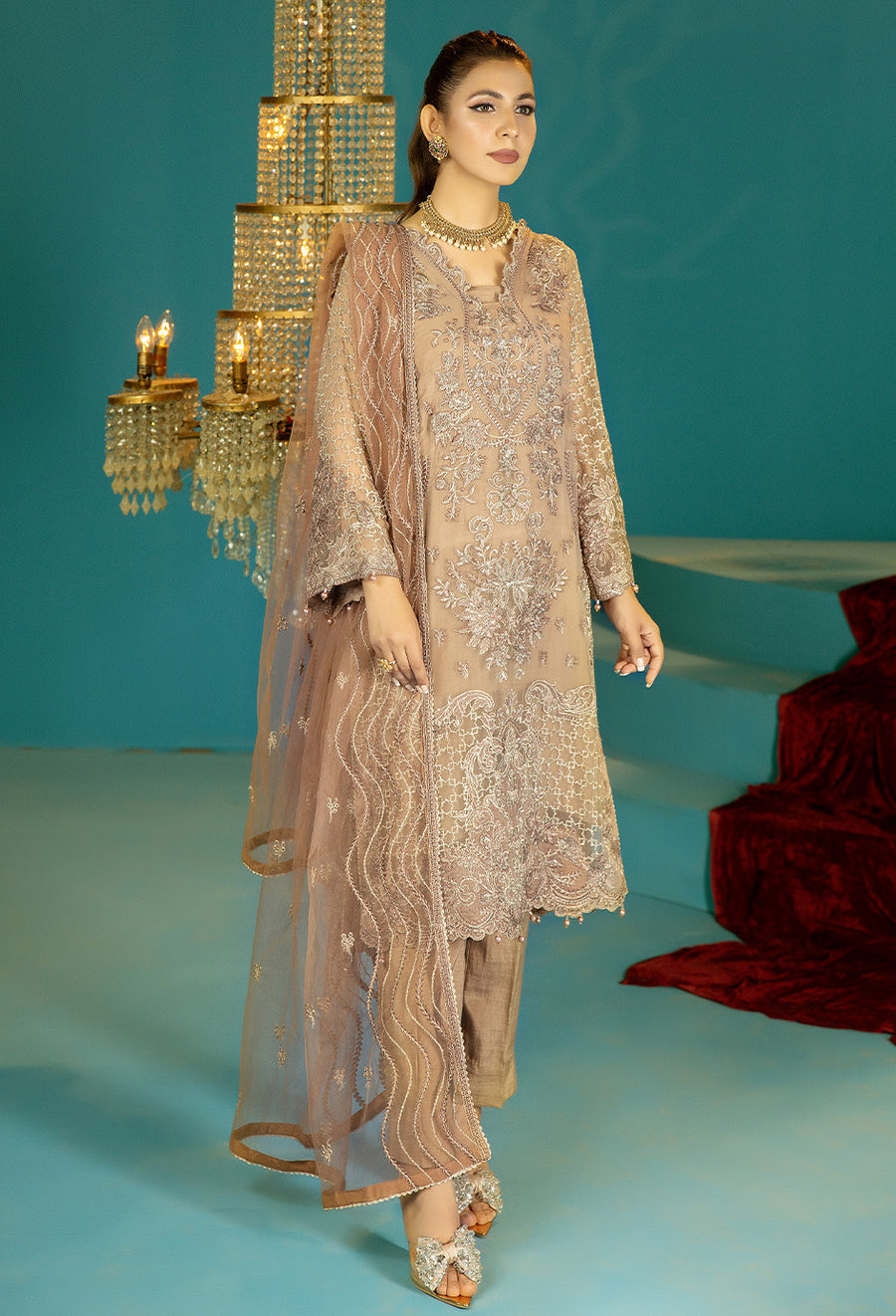 Adan Libas Design # 5392 Alora Chiffon Collection Online Shopping