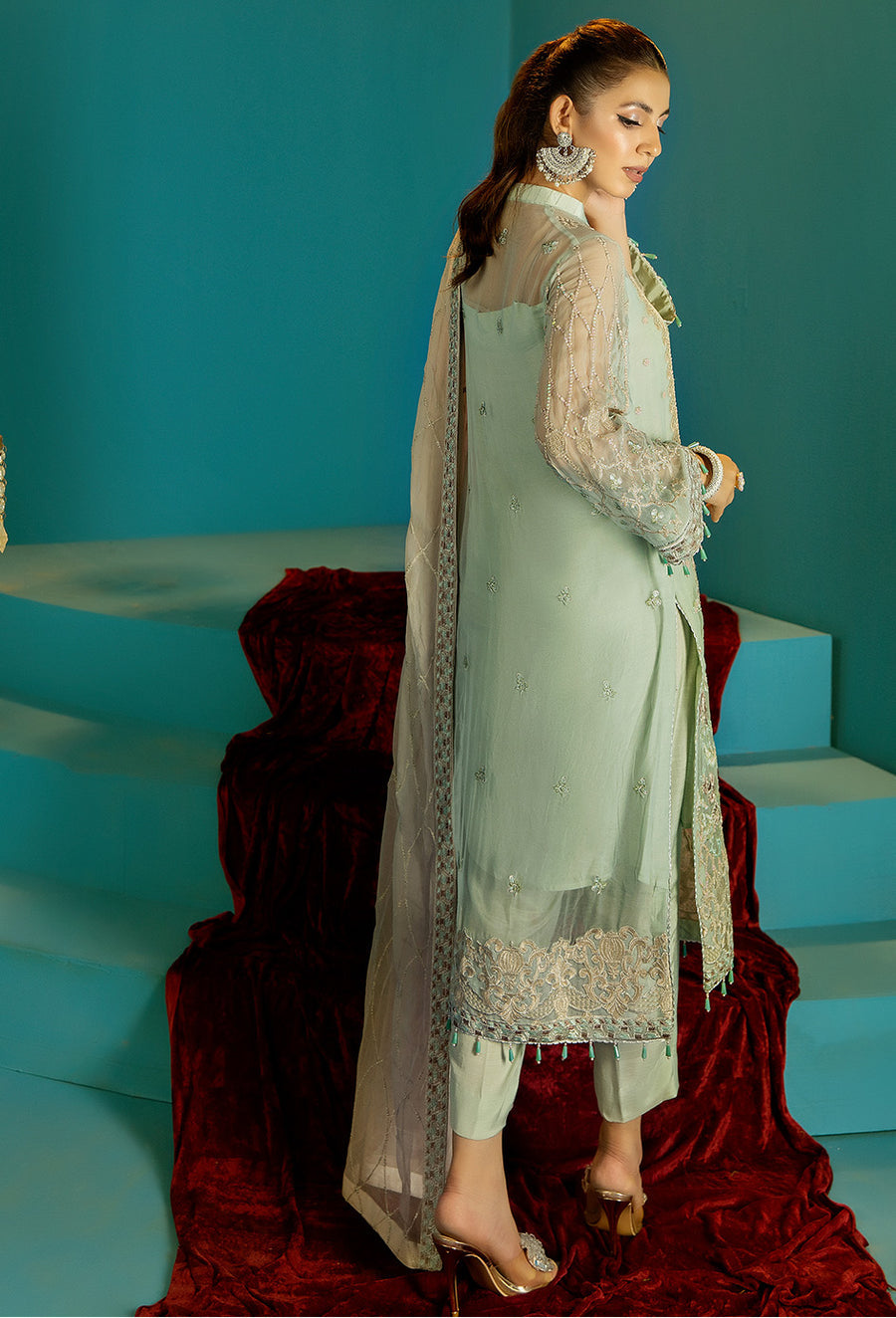 Adan Libas Design # 5395 Alora Chiffon Collection Online Shopping
