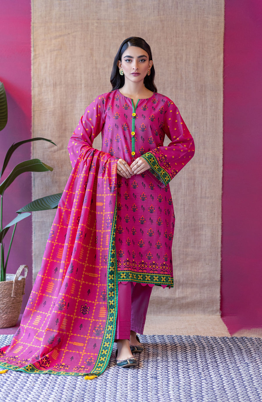 Orient OTL 22 056 Pink Khaddar Myreen Winter Collection 2022 Online Shopping