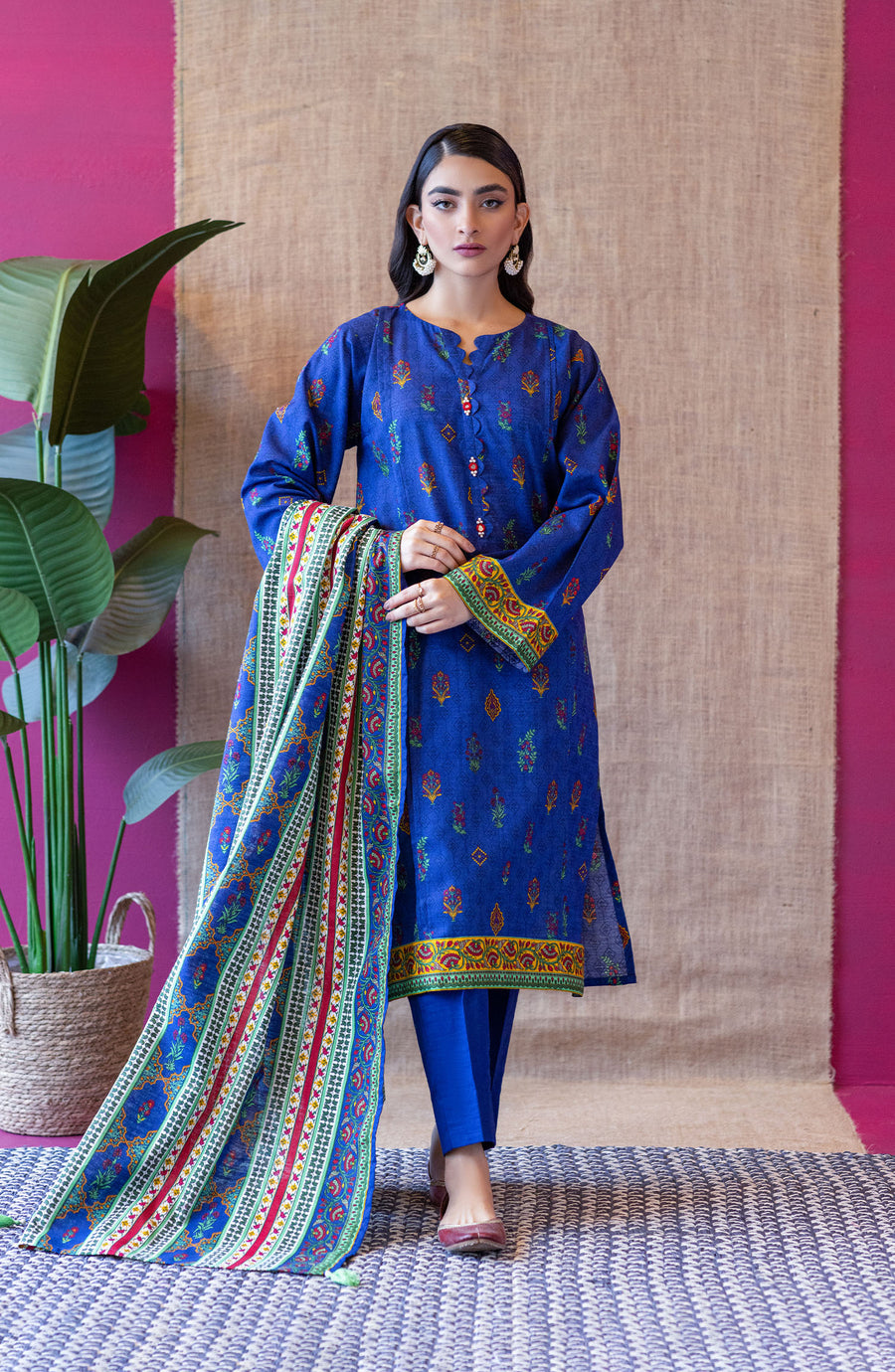 Orient OTL 22 238 Blue Khaddar Myreen Winter Collection 2022 Online Shopping