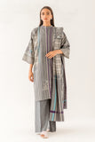 Beechtree Frost Gray-Printed-3P-Khaddar Winter Collection Online Shopping
