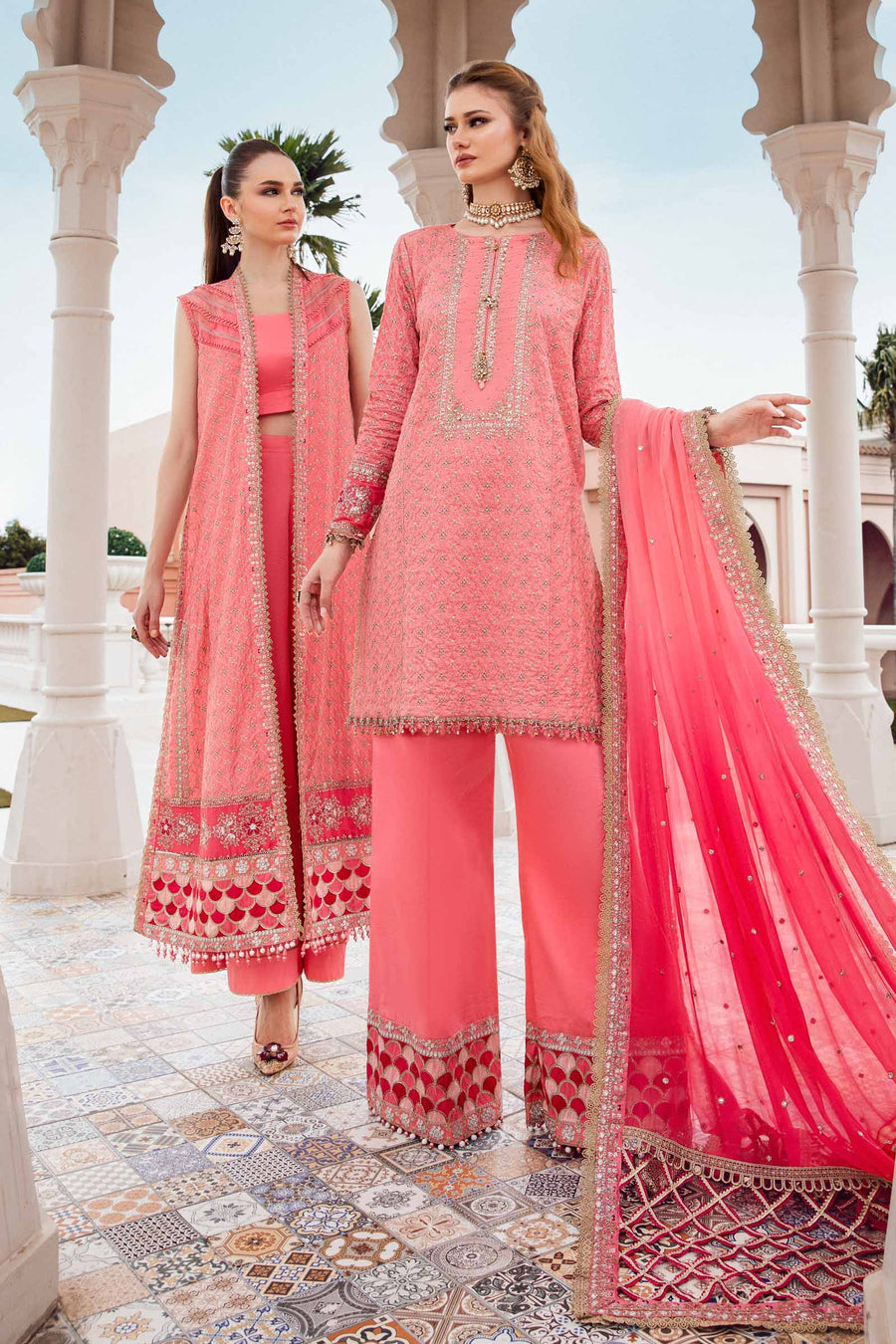 Maria B Candy Pink CST-701 Sateen Collection Online Shopping