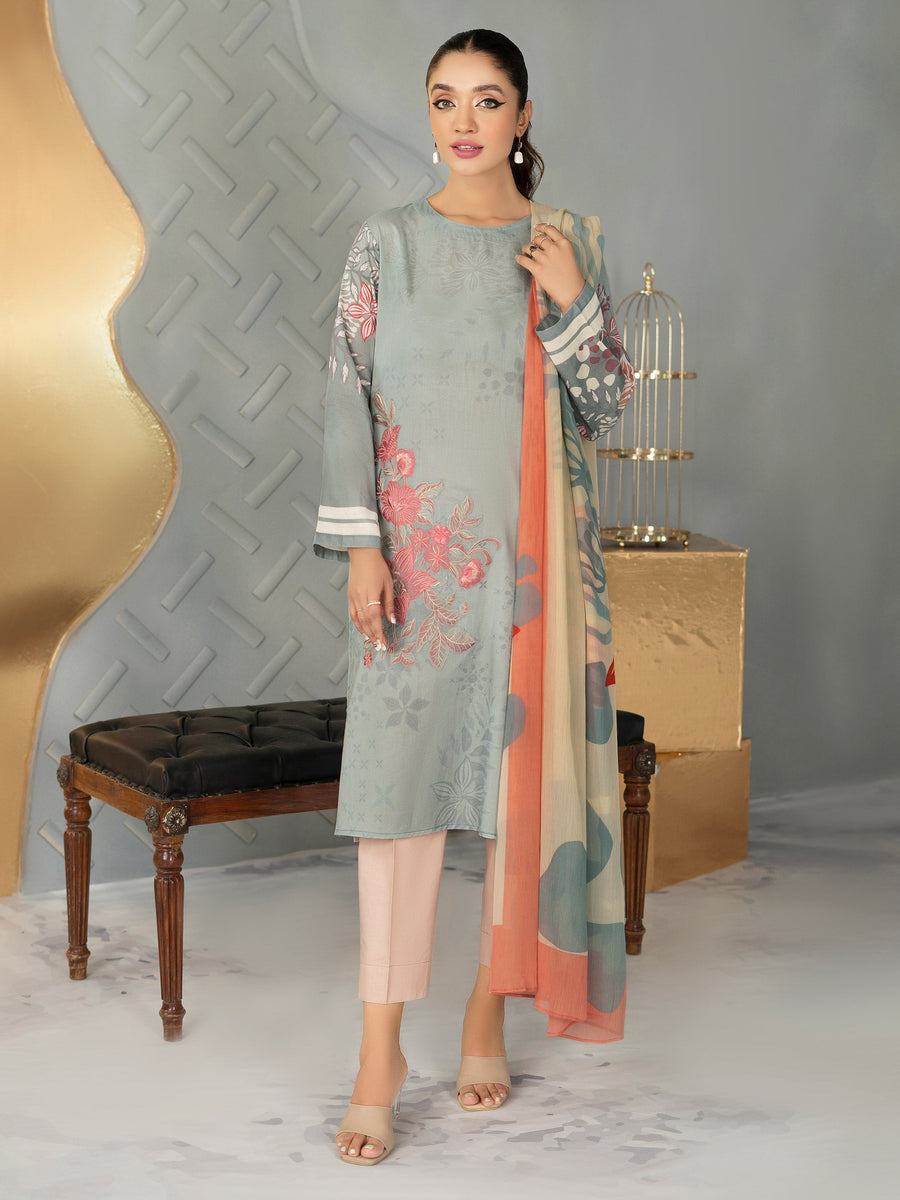 Limelight U1560SU 2PC GRY Embroidered Lawn 2022 Online Shopping