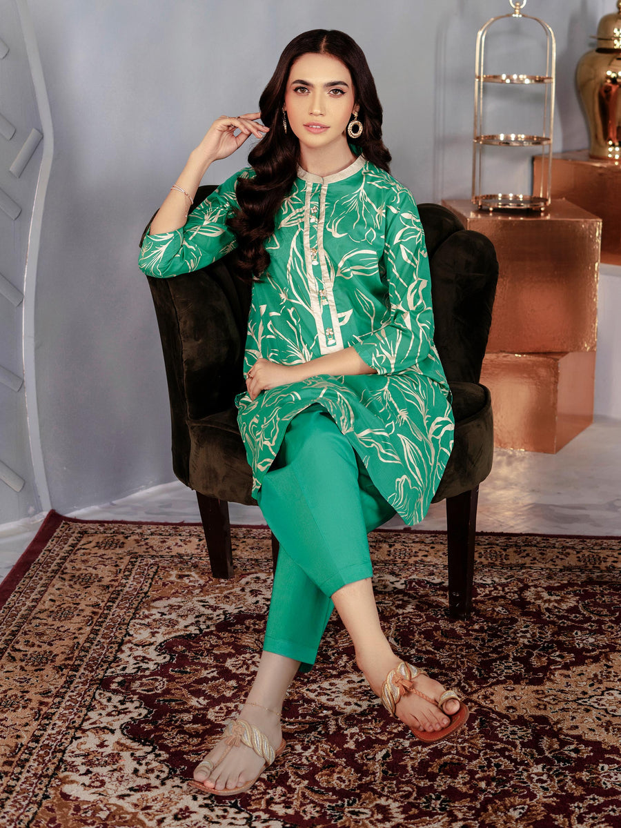Limelight U1987SU 2PC GRN Embroidered Lawn 2022 Online Shopping