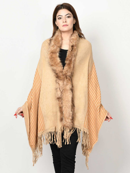 Limelight Lawn Limelight Linen Wool Shawl LIMELIGHT U1504 – BROWN