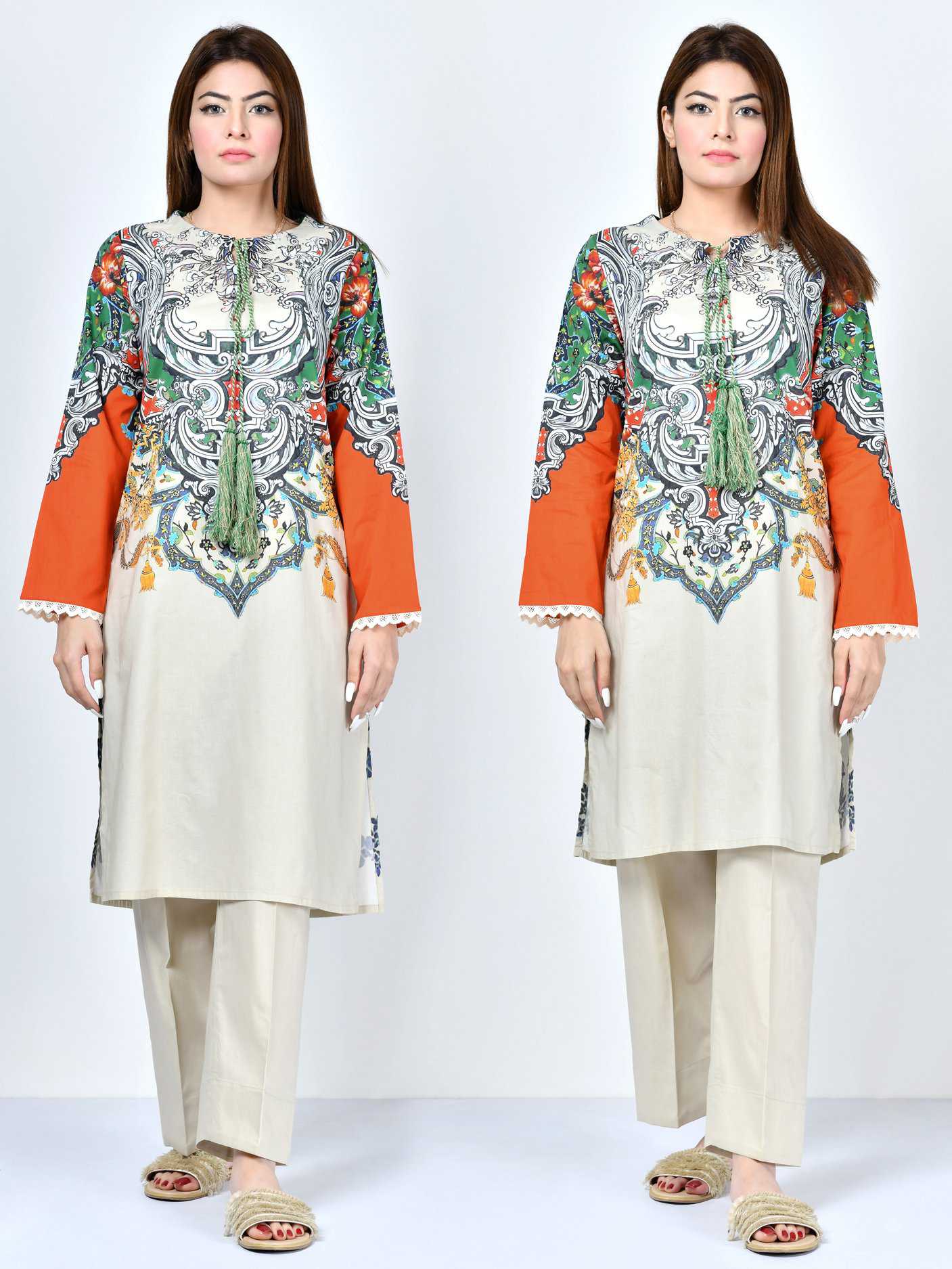 Limelight Printed Cambric Shirt P2400-BGE 2019 | Limelight Sale 2020