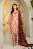 D-07 Blushy Rosewood Maryams Chiffon Collection 2021