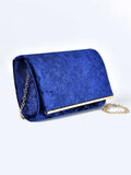 Limelight Rectangular Velvet Clutch CB244-FRE-BLU 2019 | Limelight Sale 2020