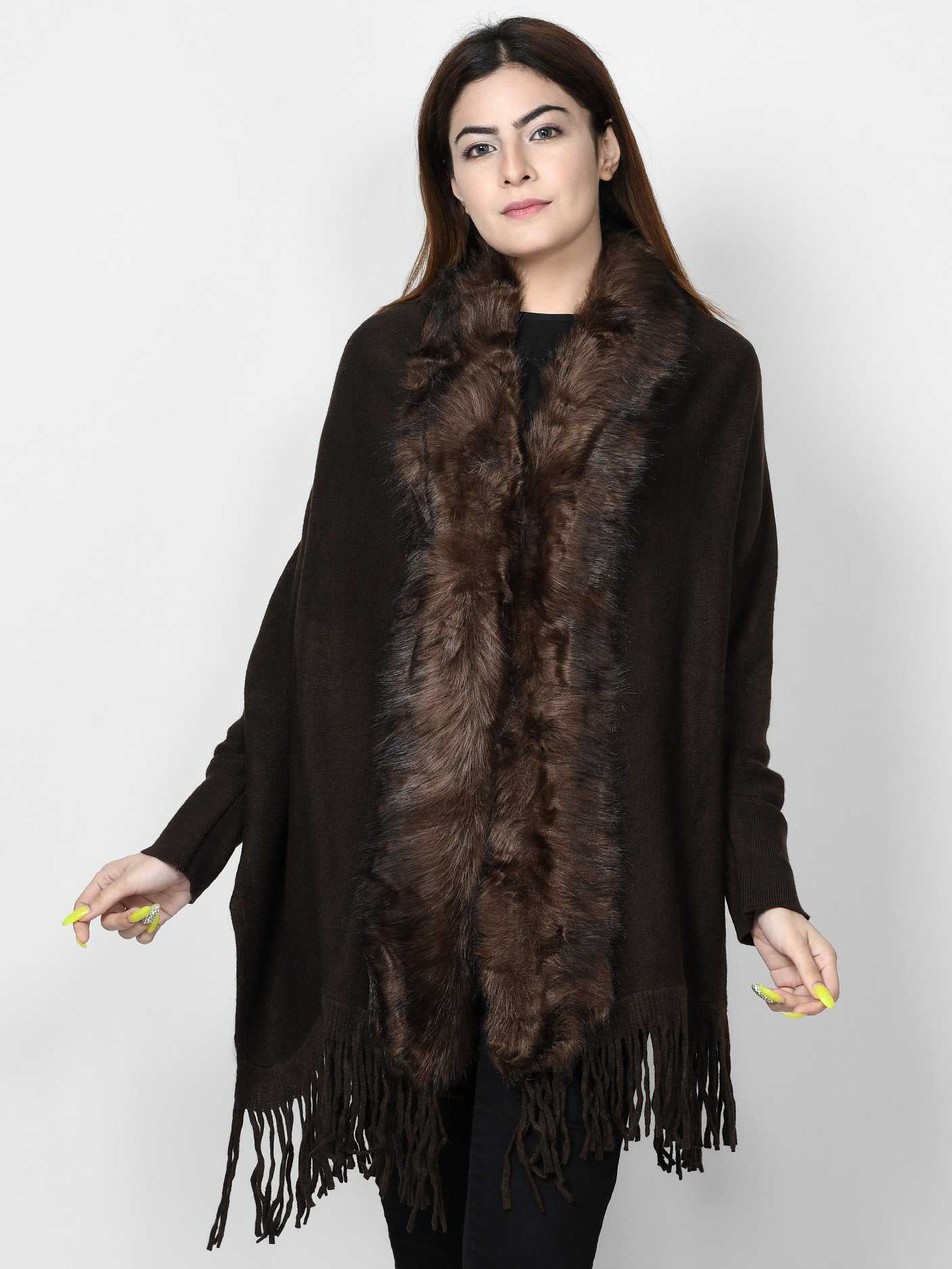 Limelight Fur Cape Shawl CPS99-FRE-DBN 2019 | Limelight Sale 2020