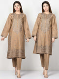 Limelight Embroidered Winter Cotton Suit P3490-DBG 2019 | Limelight Sale 2020