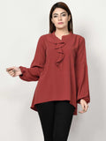 Limelight Ruffle Neck Shirt W0129-RST 2019 | Limelight Sale 2020