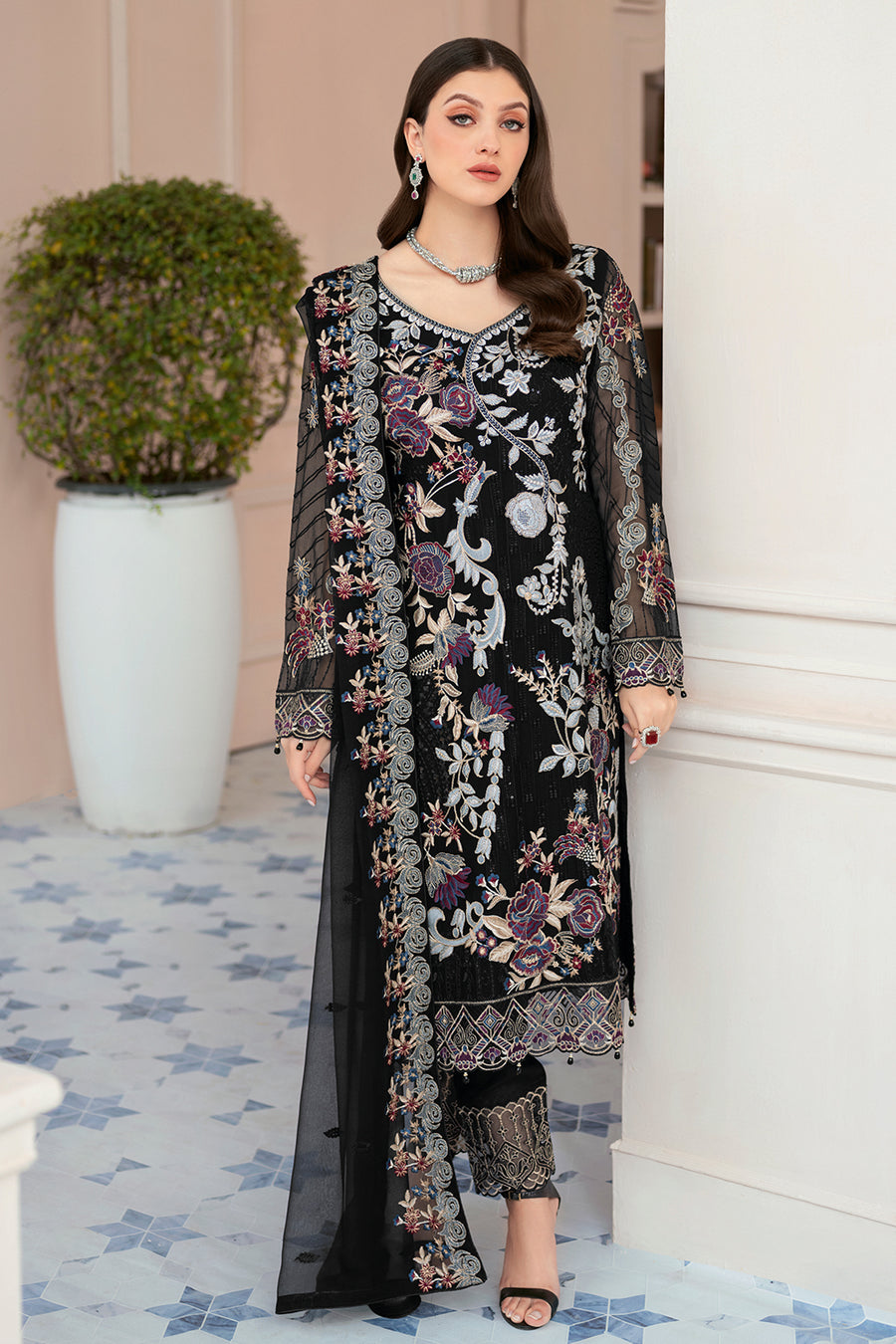 Ramsha D-906 Rangoon Chiffon Collection Vol 9 Online Shopping